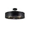 Cwi Lighting Tigris 5 Light Drum Shade Flush Mount With Black Finish 9904C20-5-101 - alternate 1